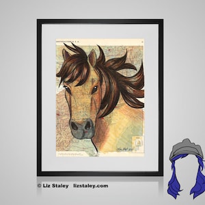 Magical Horse Pony Forest Fiction Size A3 Poster Print Photo Art Gift #3951 A3
