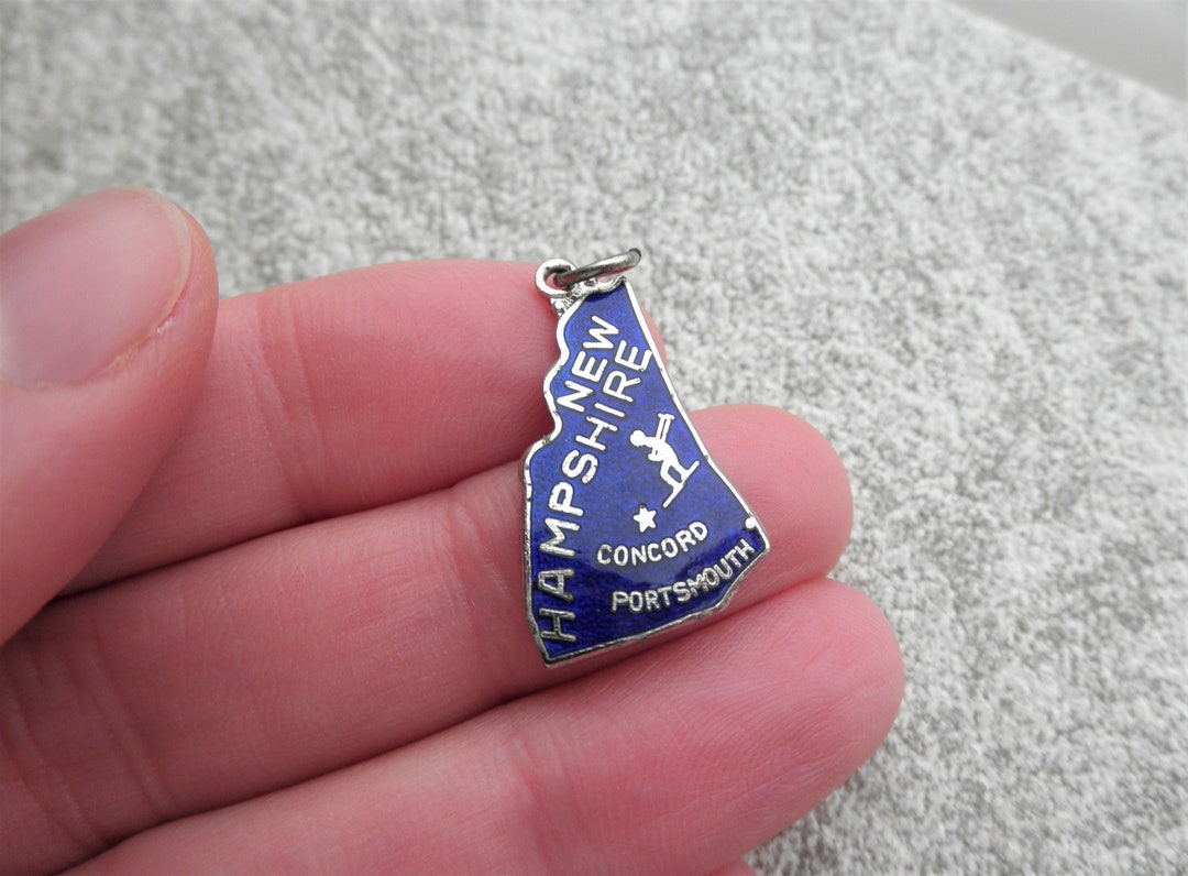 Vintage New Hampshire Souvenir Charm, State of NH Concord / Portsmouth