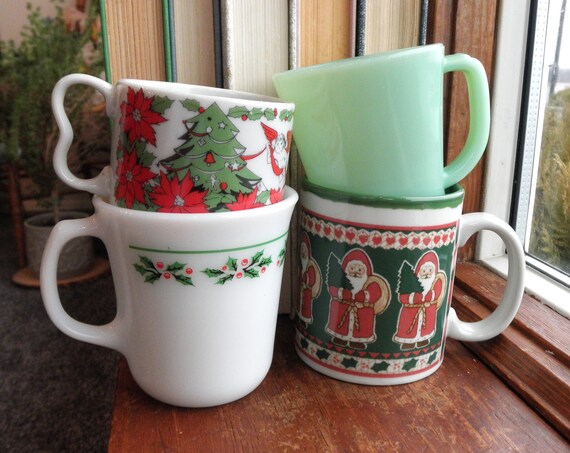 Santa Claus Glass Coffee Mug, Santa Claus Mugs