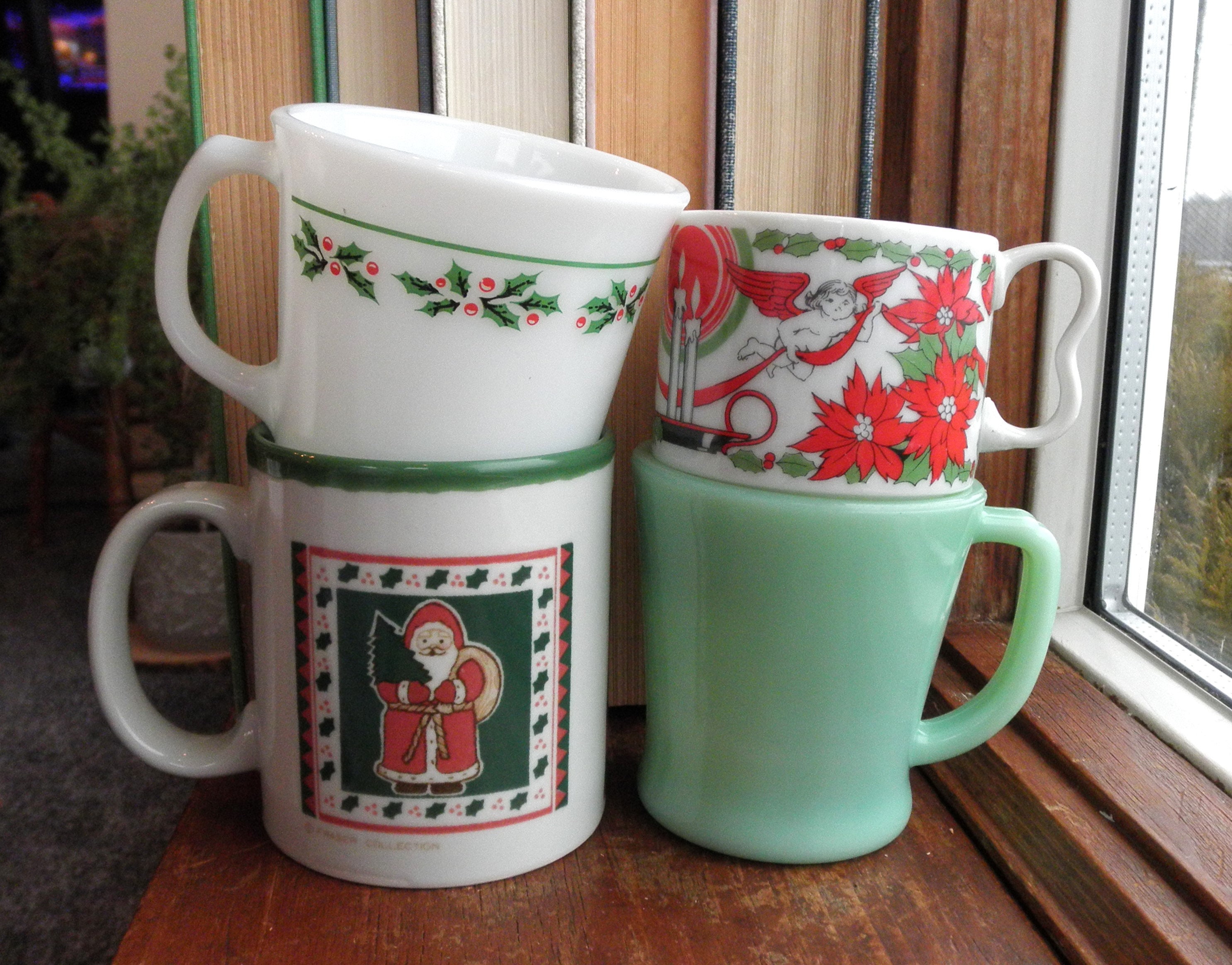 Haptime Vintage Coffee Mugs, Cute Coffee Mug, 14oz, Glass Mug - mugginns