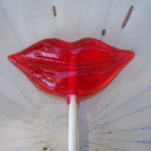 10 Sexy Lipstick Smiling Lips Lollipops Party Favor Smile image 4