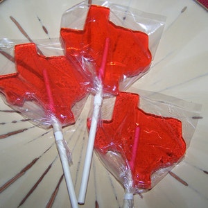 8 Texas State Pride Lollipop Sucker Favor Texan Everything Bigger image 2