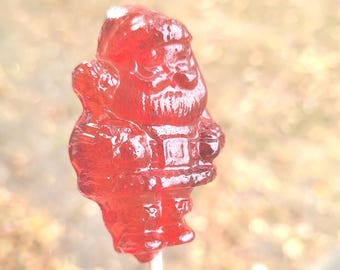 10 Christmas Santa Lollipop Sucker Party Candy
