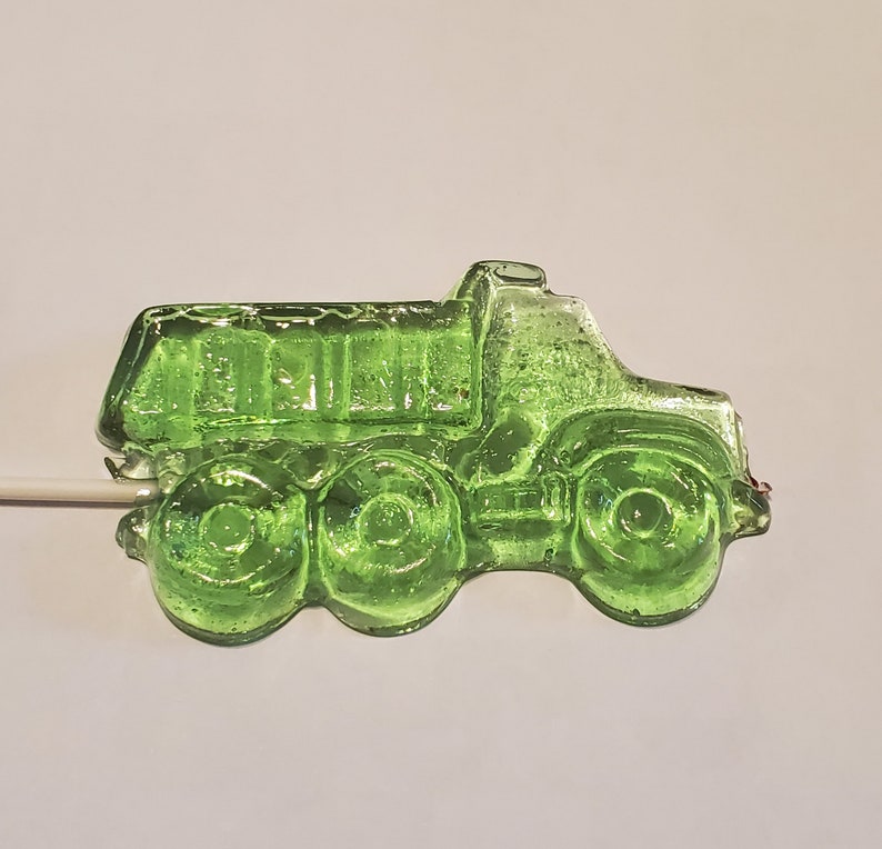 6 Dump Truck Lollipop Sucker Party Favor Construction image 2