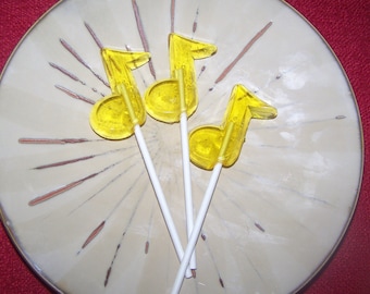 15 Music Note Lollipop Sucker Party Favor Song Guitar