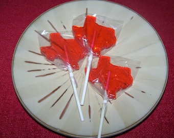 30 Texas State Pride Lollipop Sucker Favor Texan Everything Bigger