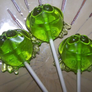 10 Hoppity Frogs Frog Lollipop Lollipops Sucker Party Favor Candy
