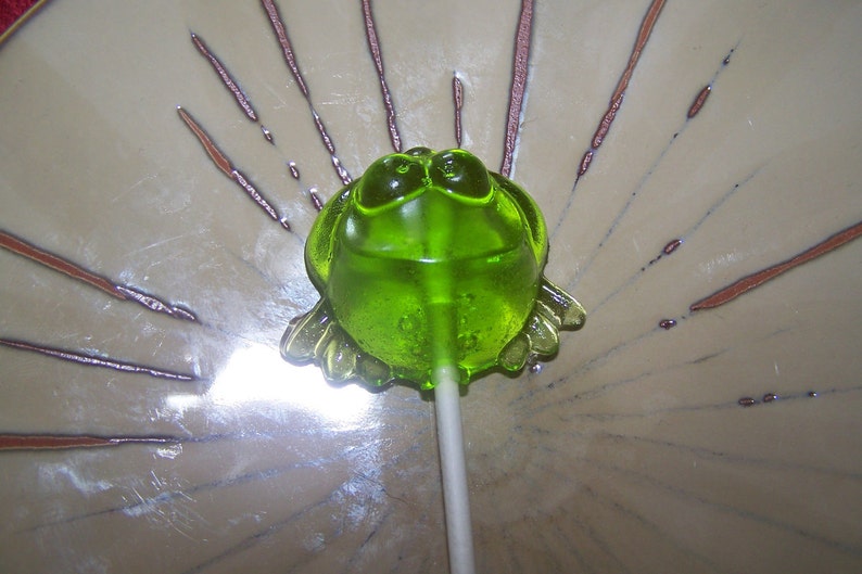 10 Hoppity Frogs Frog Lollipop Lollipops Sucker Party Favor Etsy