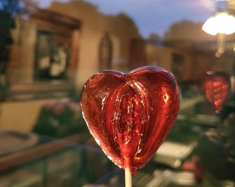 8 Female Genital Vagina Vulva Heart Pussy Lollipops