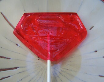 8 Super S Lollipop Party Favor Sucker Super Hero Man