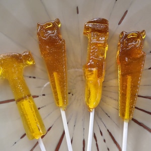 Tool Lollipops: Hammer, Wrench, Saw - Construction Birthday Favors (Set of 12)