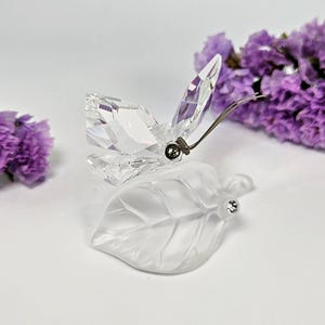 Swarovski Butterfly on Leaf #182920 - Etsy
