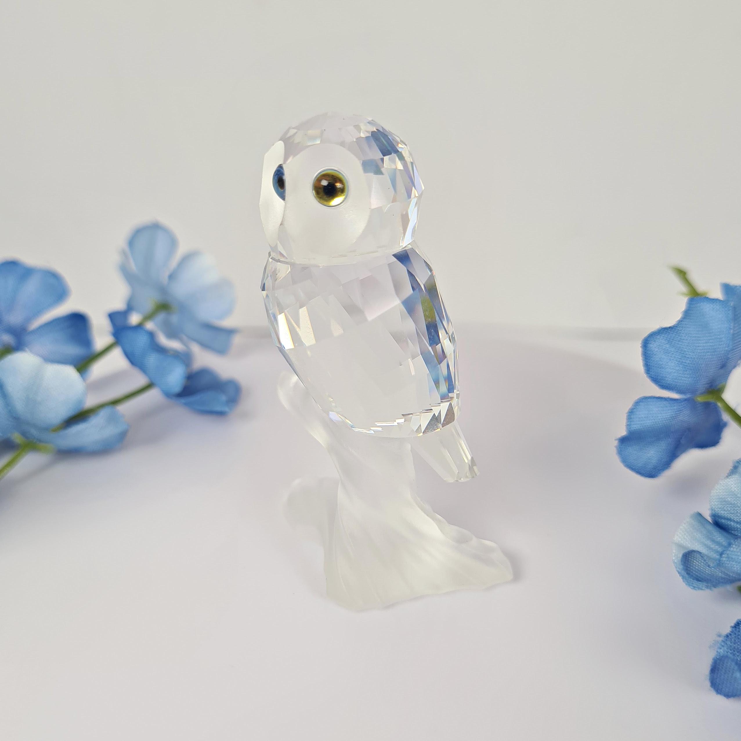 Swarovski Crystal Owl, Vintage Swarovski 119442, Retired Design