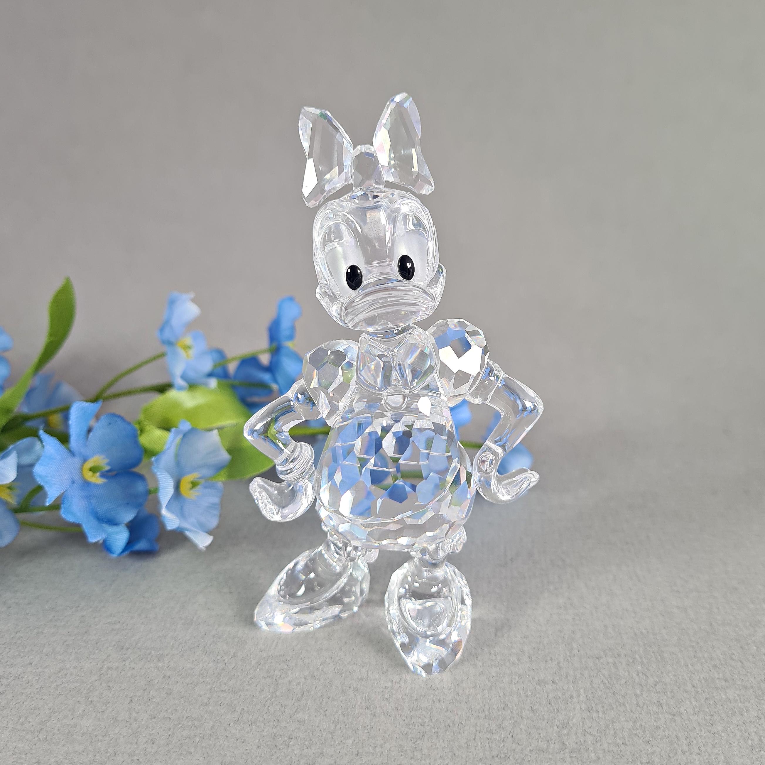 Swarovski Disney Daisy Duck Figurine, Crystal Disney Mickey Mouse