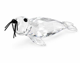 Swarovski Stork Figurine, Crystal New Baby Ornament, Collectors