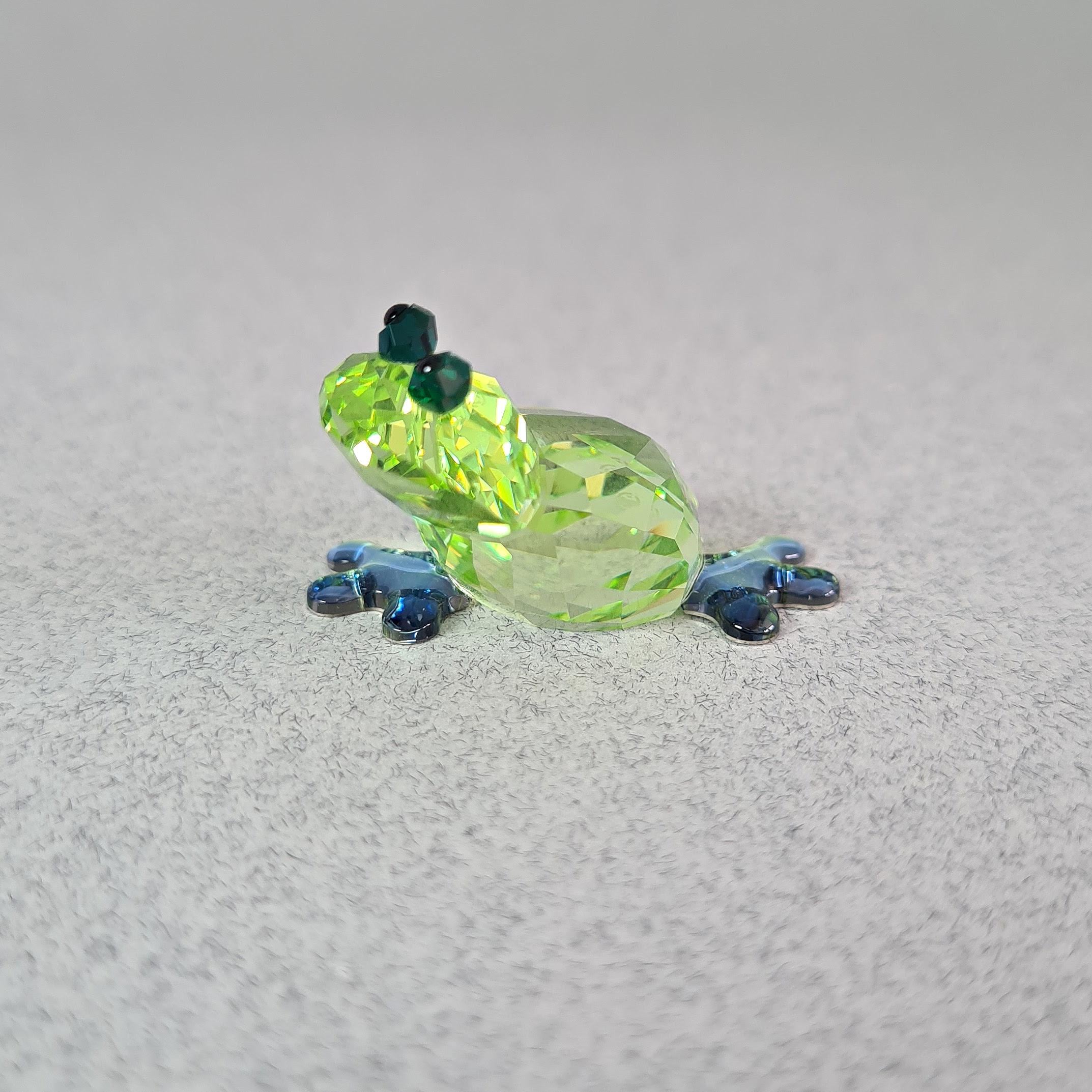 Swarovski Romeo Frog Figurine, Green Crystal Lovlots, Boxed - Etsy