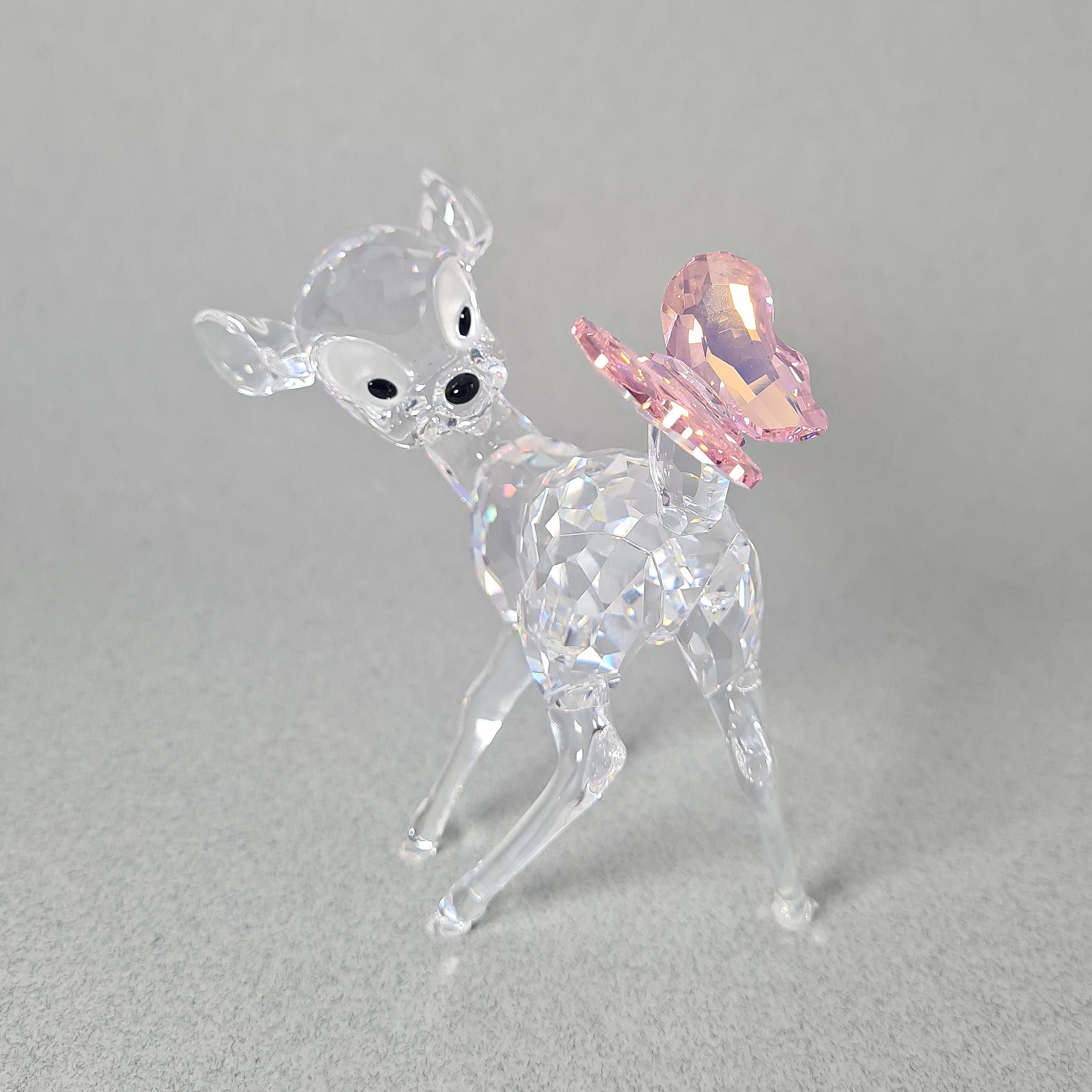 Swarovski Disneyバンビフィギュア Swarovski Bambi Disney Color Crystal Figurine - Retired