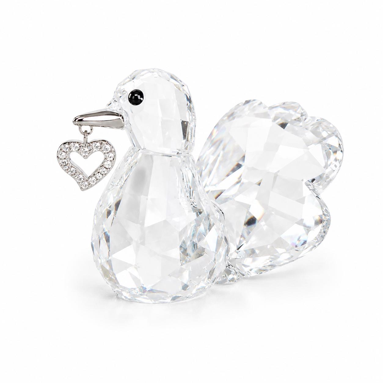 Swarovski Turtle Dove Figurine, Crystal Christmas Ornament 1143415