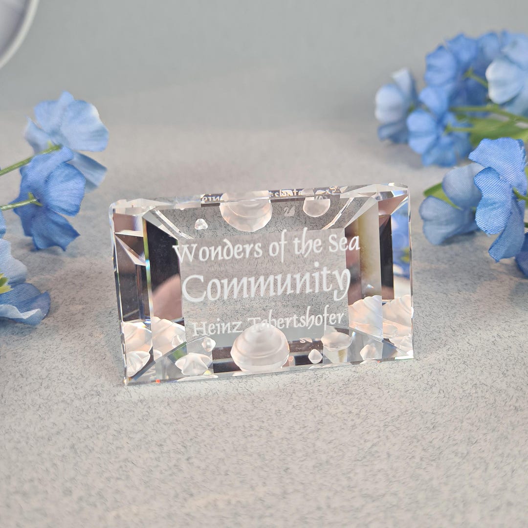 SWAROVSKI スワロフスキー Wonders of the sea Swarovski Wonders of the Sea Plaque, Ocean 2007 SCS Members Plaque