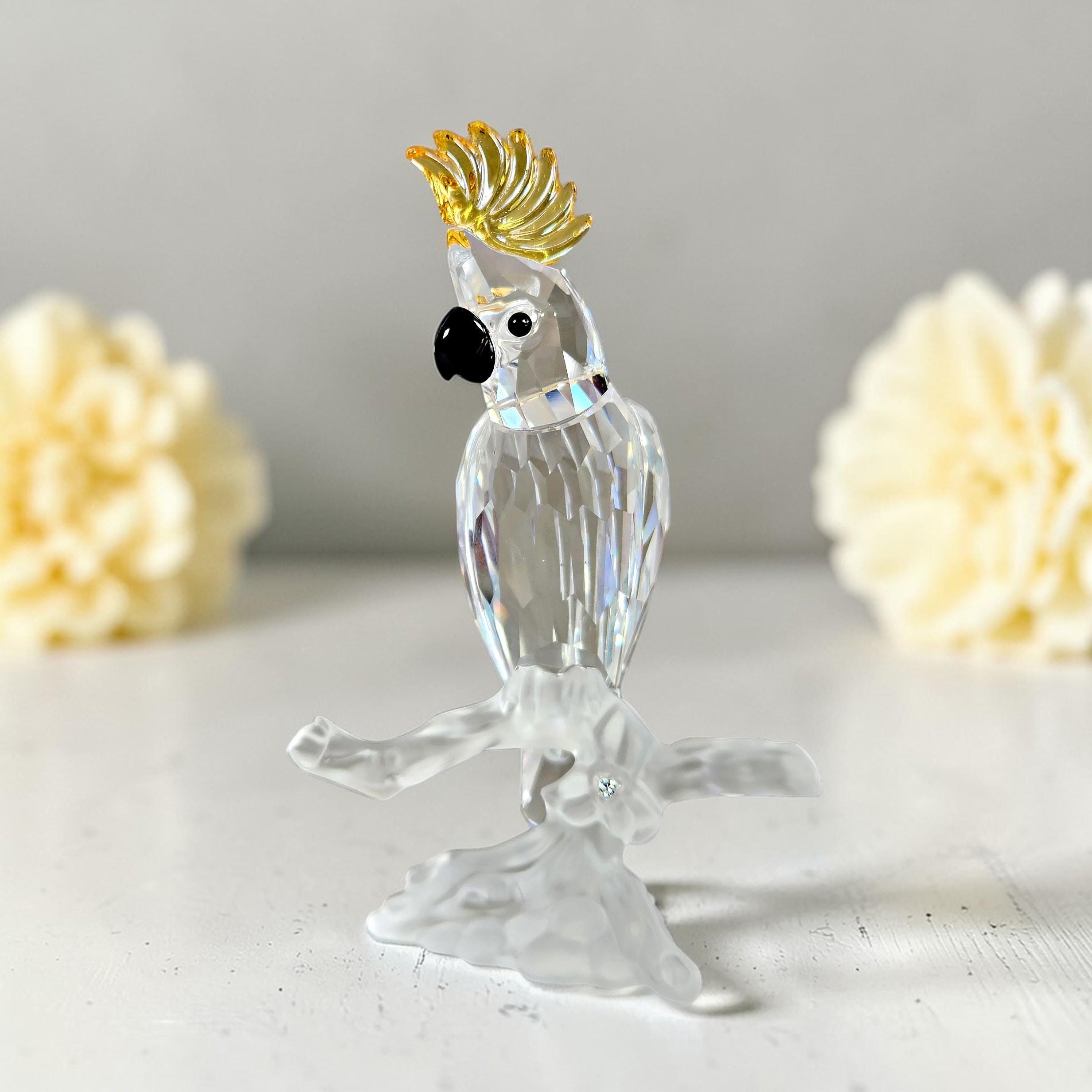 Cockatoo Swarovski Crystal - Red SWAROVSKI インコ スワロフスキー