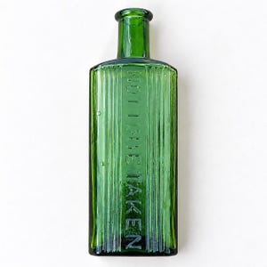 Large 10oz Antique Old Poison Bottle, Rectangular Not To Be Taken (CA55)