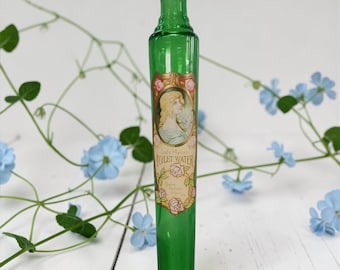 Labelled Circa 1900 Antique old Perfume Scent Bottle Lady Marian Toilet Water (CA29)