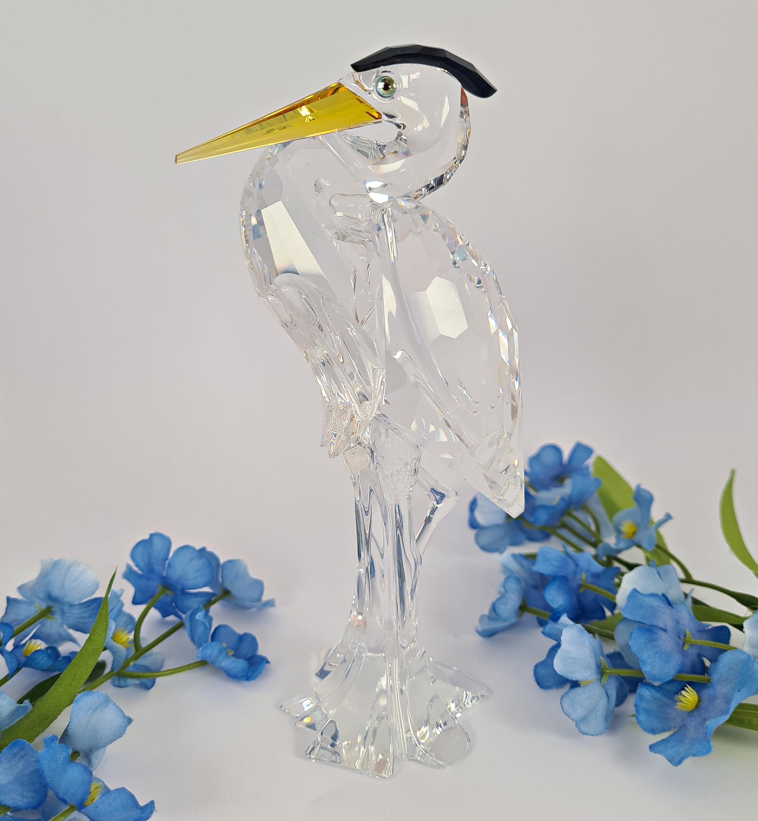 スワロフスキー　鷺（サギ）Silver heron Swarovski Silver Heron No Box 6”
