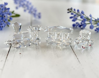 値下 SWAROVSKI Train ６台セット Swarovski Crystal Train Set, Locomotive Transportation, Wagon