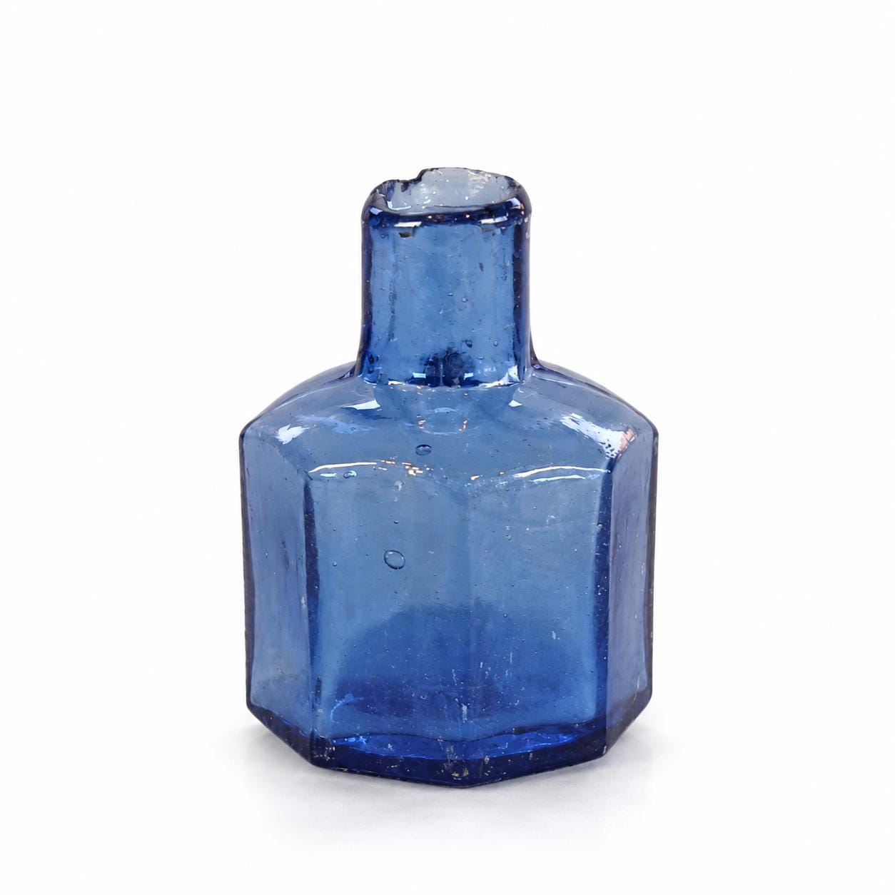 Antique 8 Sided Bottle - Etsy
