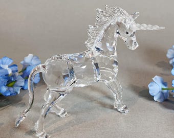 Swarovski Crystal Unicorn Figurine #630119 W/ Box - Art Glass