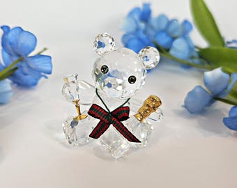 Vintage Swarovski Crystal Kris Bear, Celebration Figurine, Retired