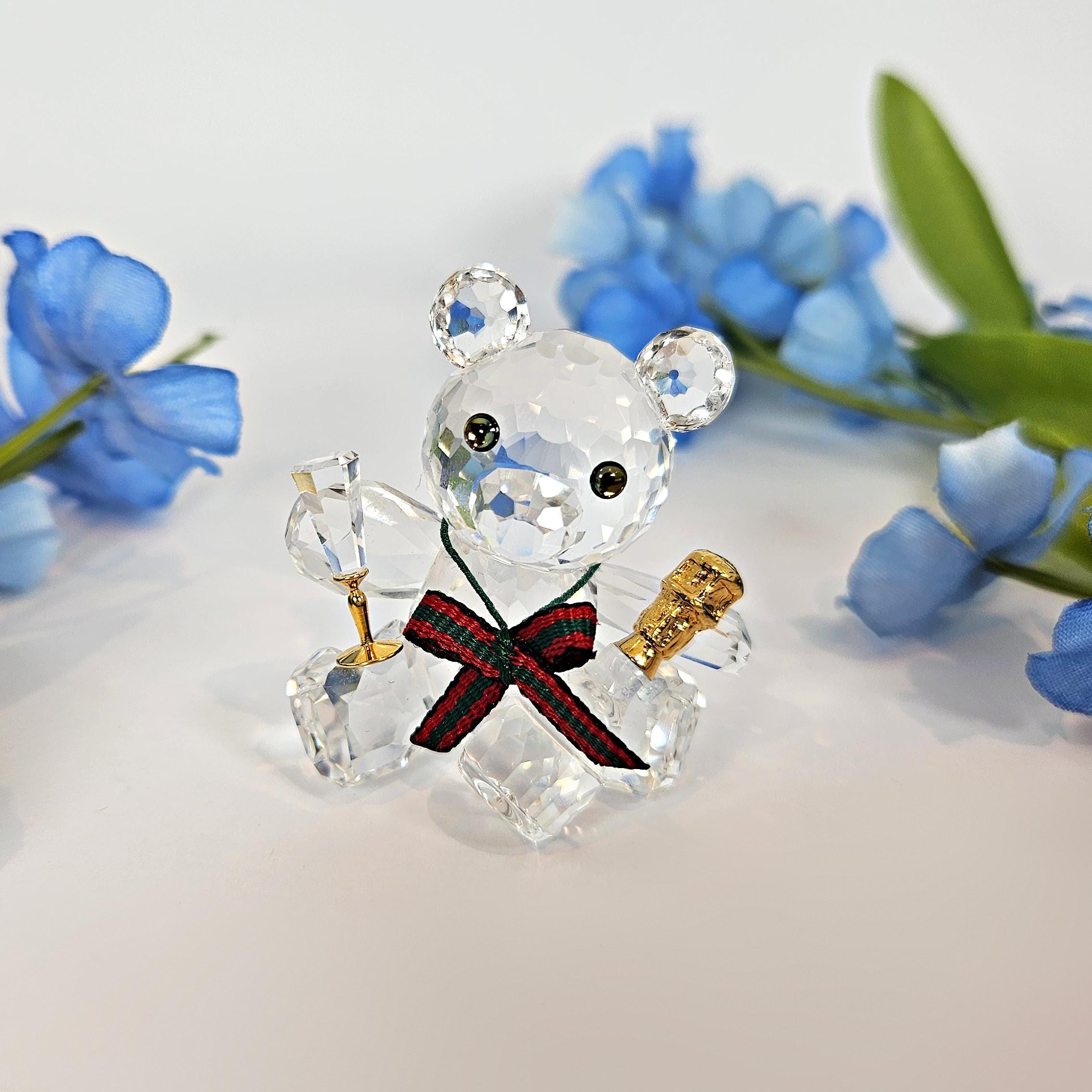 Swarovski Crystal Kris Bear Celebration Ornament, Vintage