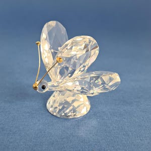 Swarovski Crystal Butterfly Figurine Vintage 1980s Rare