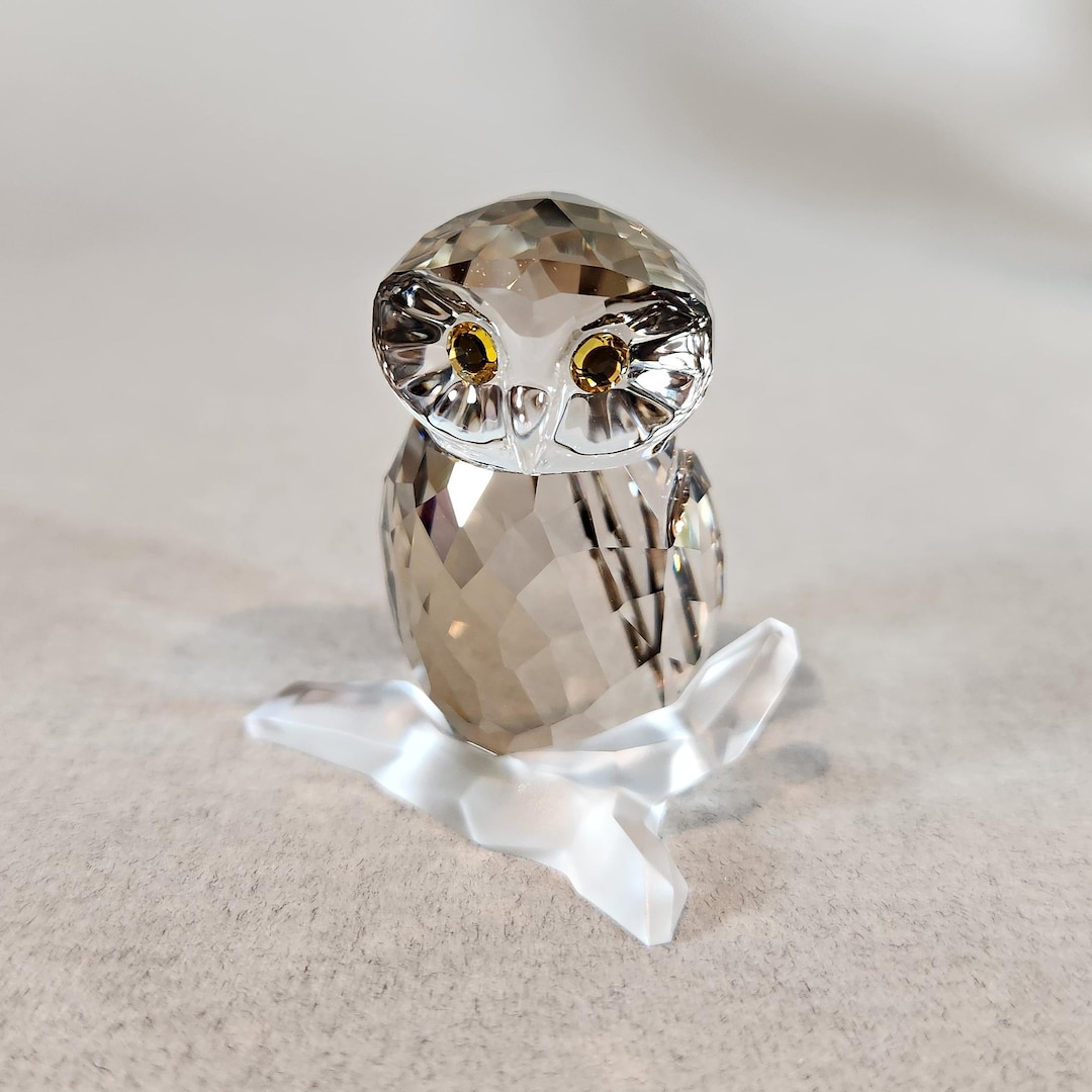 swarovski-brown-owl-figurine-crystal-owl-ornament-retired-1003326