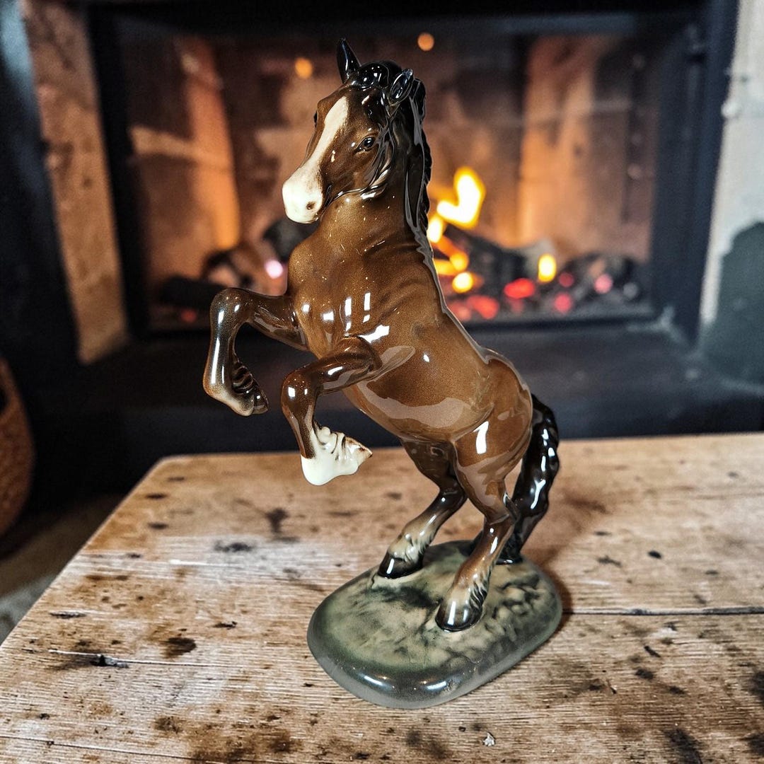 Vintage Beswick Rearing Welsh Cob Horse Figurine, Model 1014 - Etsy