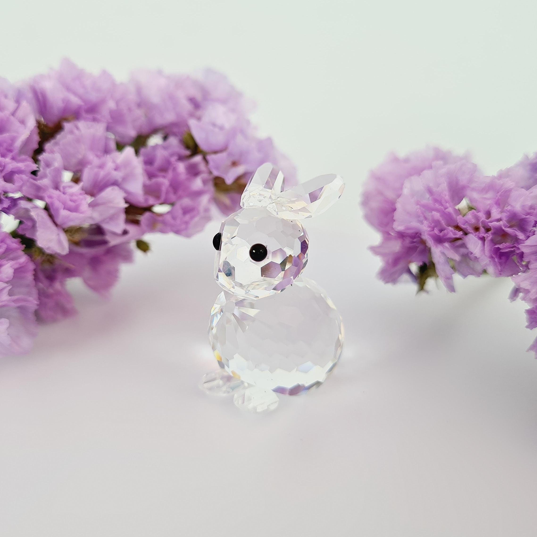 Rabbit♡　0910 Swarovski Crystal Sitting Rabbit Ornament, Vintage 1988