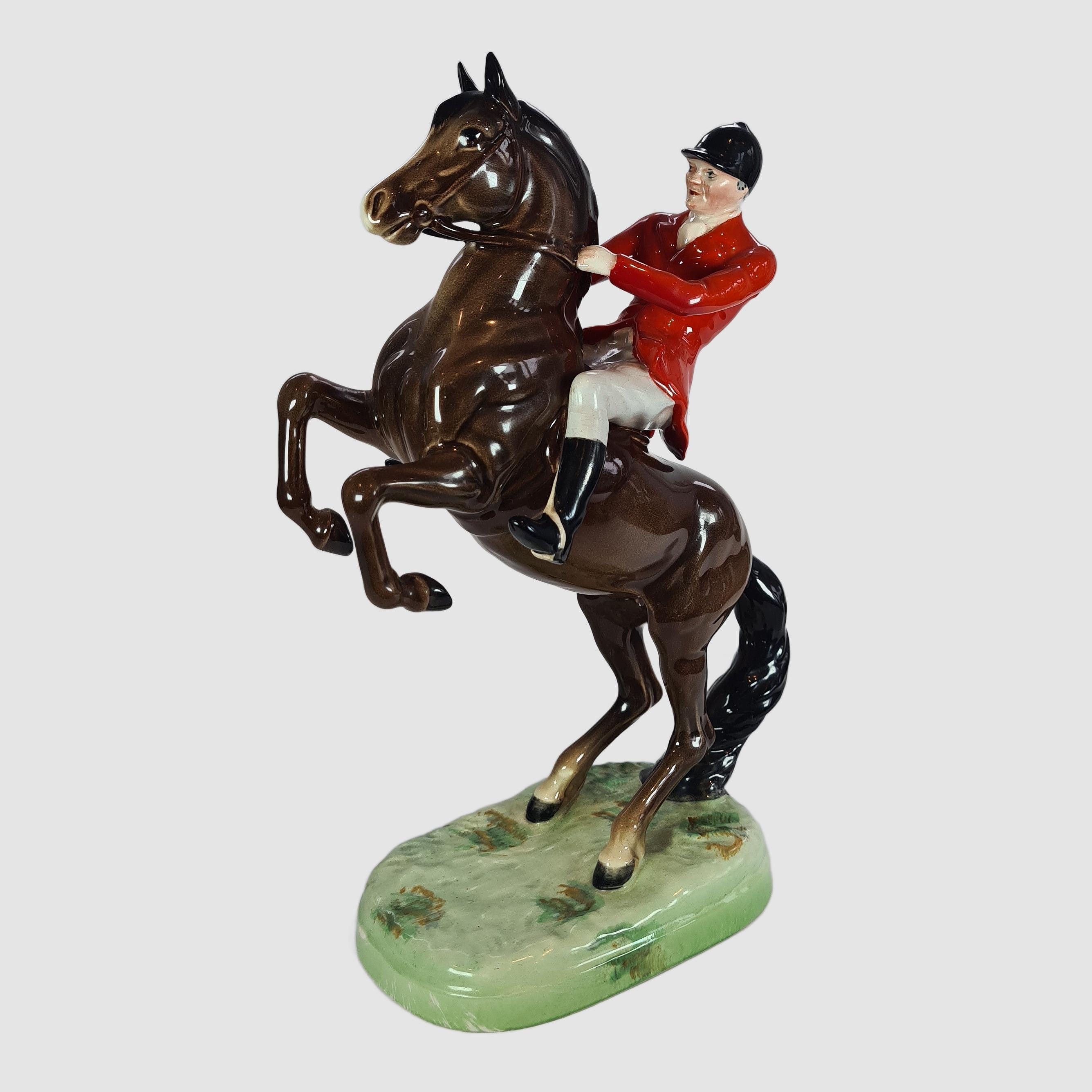 beswick ベスウィック 英国 ハンドペイント フィギュリン 馬と騎手 美品 beswick ベスウィック 英国 ハンドペイント フィギュリン 馬と騎手 美品