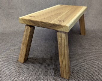 Solid Ash footstool, small stool