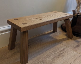 Solid Oak milking stool