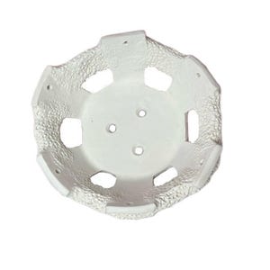 Pot panier fait main avec motif corail en terre cuite blanche pure pour la culture d'orchidées