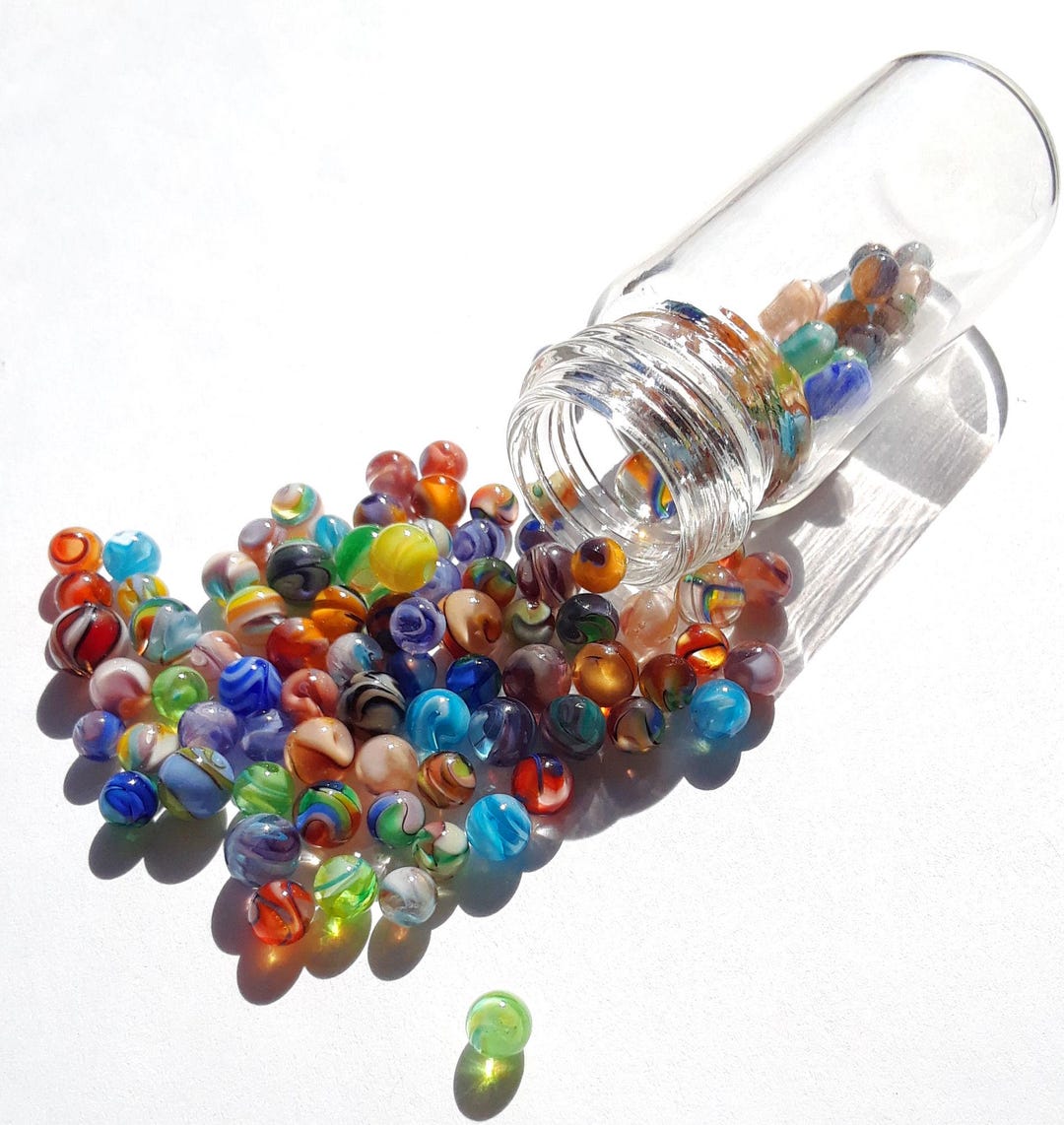 Beautiful Set of 100 Mini Marbles 1 Handmade Marbles Micro Marbles ...