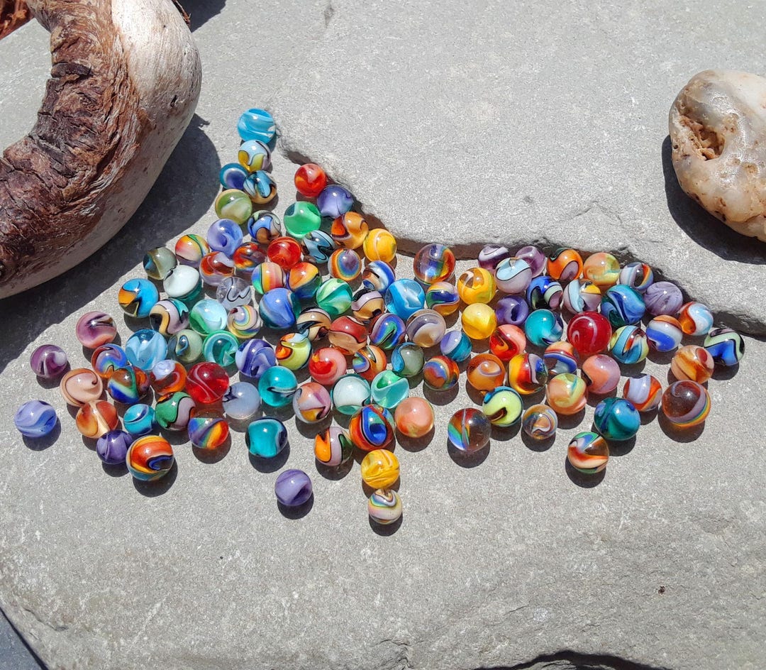 Beautiful Set of 100 Mini Marbles #2 | Handmade Marbles | Micro Marbles ...