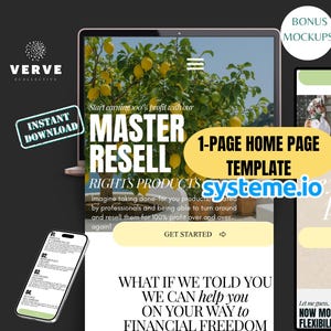 Systeme.io Website Template, European Summer One-Page Funnel and Sales Page