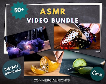 Glass Cutting ASMR Video Bundle, 50+ AI Generated Reels for Social Media