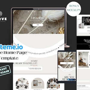 1-Page Systeme.io Home Page Template | DFY Marshmallow Theme Funnel | Lead Generation & Sales Page | Digital Product Website |  | Systeme