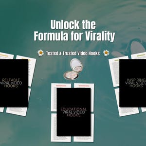 viral video hooks, video hooks for reels, tiktok hooks template, short form content hooks, video script prompts, content creation templates, master resell rights, resell digital products, content creator toolkit, scroll stopping hooks, hook ideas