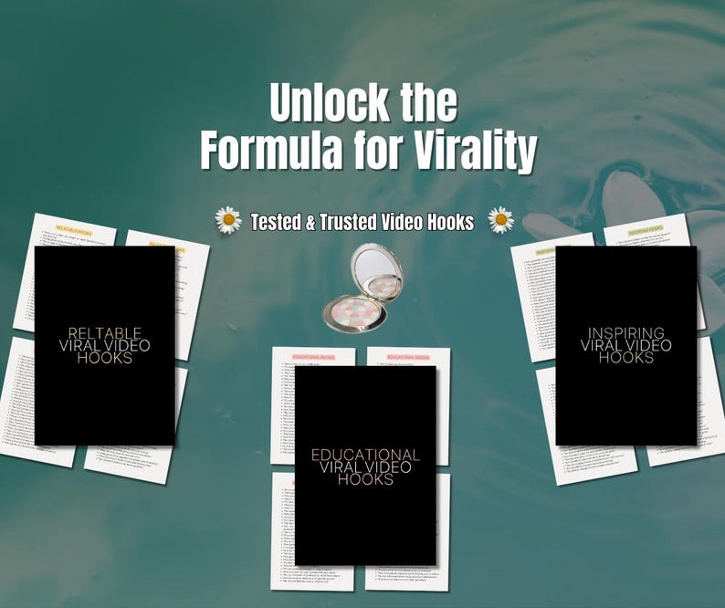 viral video hooks, video hooks for reels, tiktok hooks template, short form content hooks, video script prompts, content creation templates, master resell rights, resell digital products, content creator toolkit, scroll stopping hooks, hook ideas
