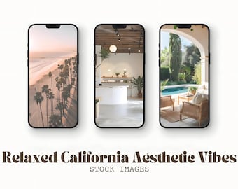 Stock Images Social Media | California Aesthetic Beach & Lifestyle Photos, High-Quality Faceless, MRR PLR, Perfect for Instagram and Website