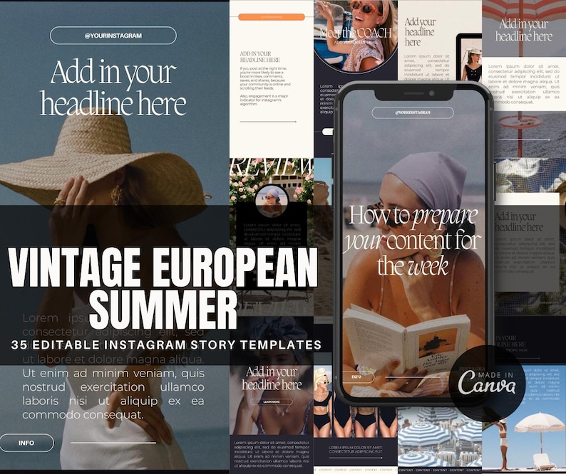 vintage instagram story templates
	•	canva instagram story bundle
	•	european summer canva templates
	•	aesthetic story templates canva
	•	instagram story pack for influencers
	•	content creator instagram templates
	•	vintage aesthetic canva story
	•	boho instagram story templates
	•	summer instagram story canva
	•	editable instagram story templates
	•	instagram stories canva editable
	•	travel blogger instagram templates
	•	instagram story templates for reels