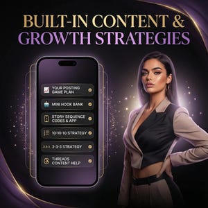 AI toolkit for content creation and growth displayed on smartphone, digital marketing tools.